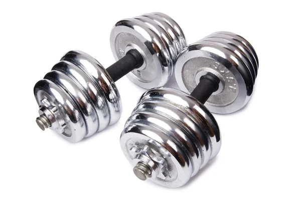 Dumbbells isolated on the white background — Stock Photo, Image