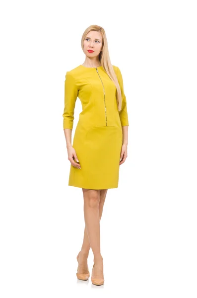 Chica en vestido amarillo —  Fotos de Stock