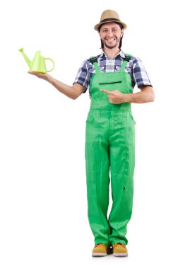 Genç neşeli bahçıvan