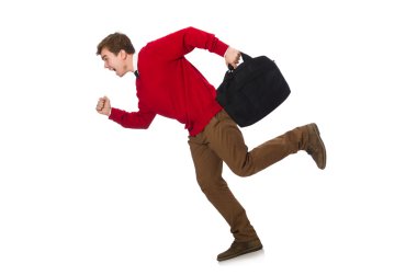 Çanta ile genç öğrenci