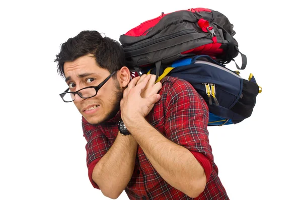 Young man with bags — Stock Photo, Image