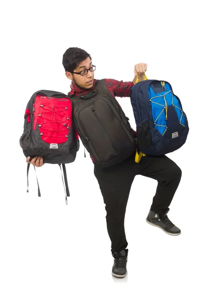 Jeune homme avec des sacs — Photo