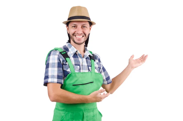 Joven jardinero alegre — Foto de Stock