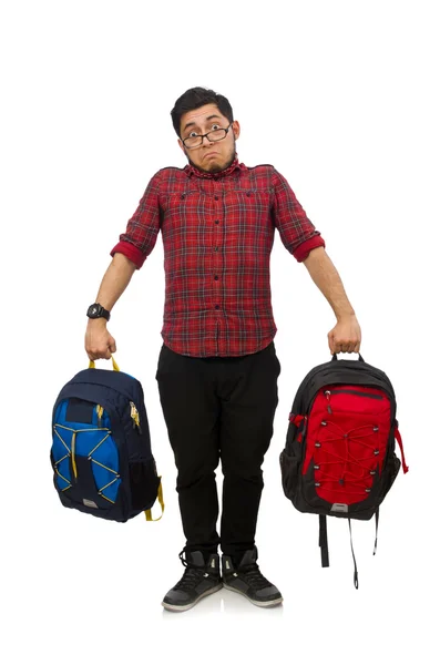 Jeune homme avec des sacs — Photo