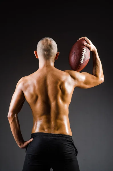 Jugador de fútbol muscular — Foto de Stock