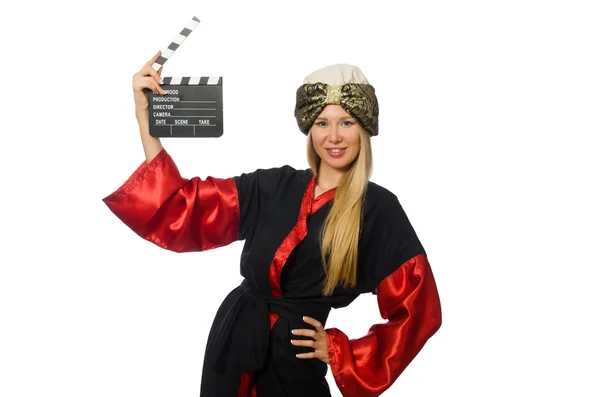 Female in magician suit — Stock Photo, Image