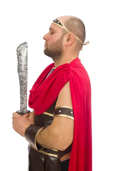 Gladiador sosteniendo espada —  Fotos de Stock