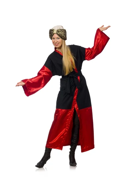 Kvinna i trollkarl kostym — Stockfoto