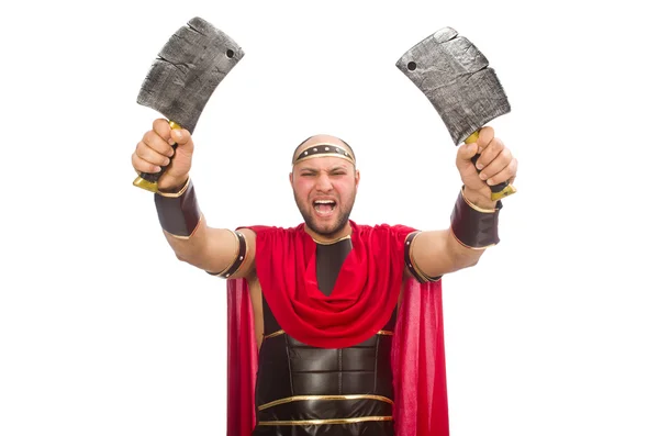 Gladiator met slagersmes — Stockfoto