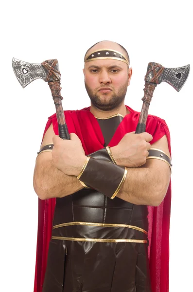 Vuxen Gladiator med handyxor — Stockfoto