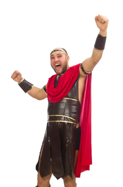Gladiador em um manto vermelho — Fotografia de Stock