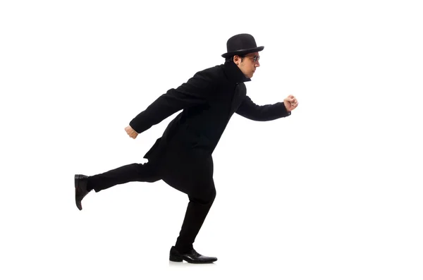 Man wearing black coat — Stock Photo, Image