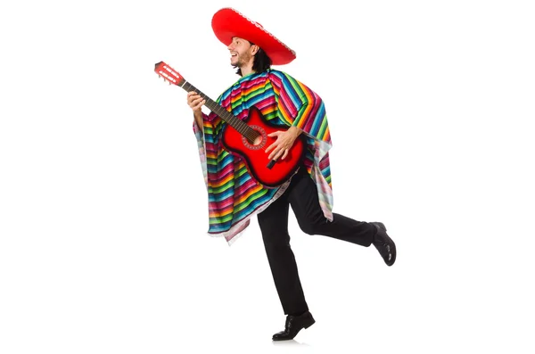 Mexikanska i levande poncho — Stockfoto