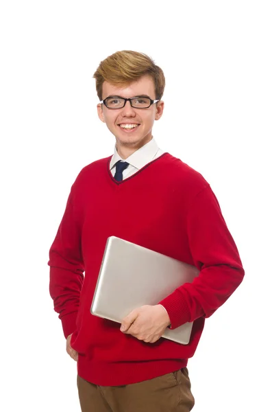 Studente utilizzando laptop — Foto Stock