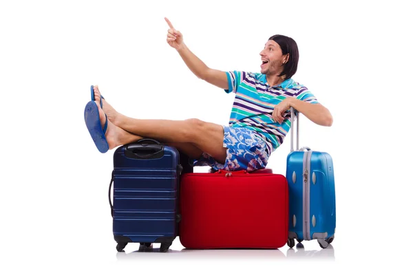 Man in travelling concept — Stock Photo, Image