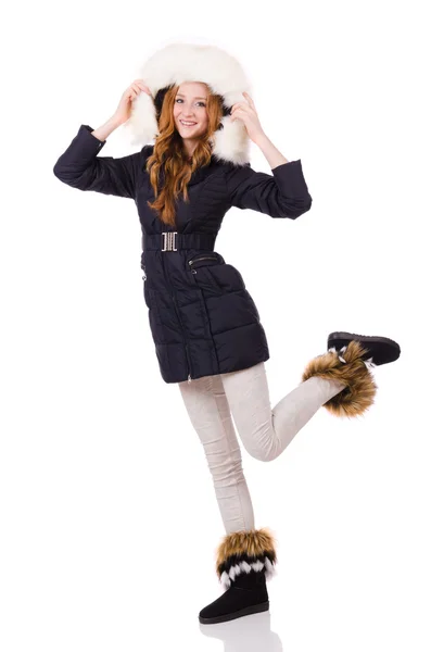 Girl in warm clothes Stock Picture