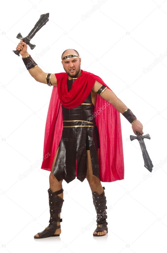Gladiator holding swords