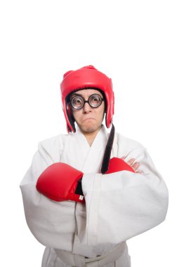 Beyaz izole erkek boxer