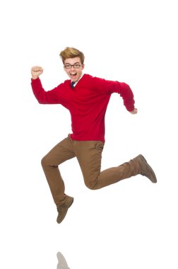 öğrenci üzerinde beyaz izole