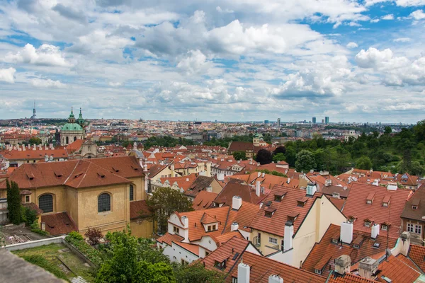 View of Prague on bright summer day — Stock Photo, Image