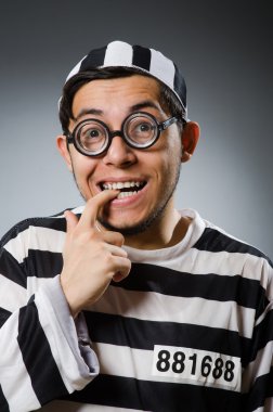 Hapishane mahkumu komik bir konseptte