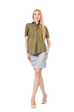 Güzel hamile kadın.