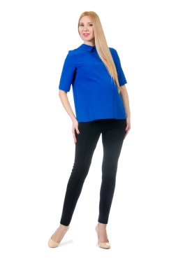 Güzel hamile kadın.