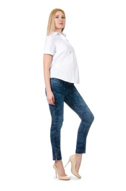 Güzel hamile kadın.