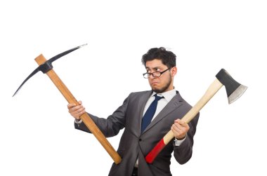 Genç işadamı bir araç holding