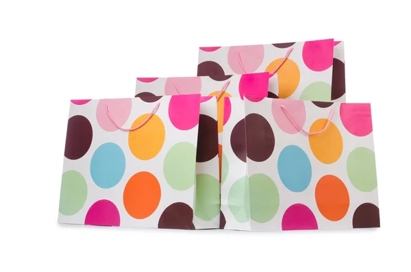 Gift bags isolated on the white background — Stock Photo, Image