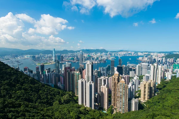 Uitzicht op Hong Kong gedurende de dag — Stockfoto