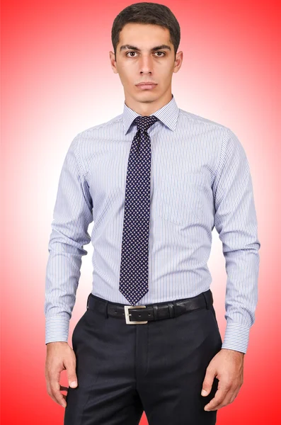 Modelo masculino con camisa contra el gradiente —  Fotos de Stock