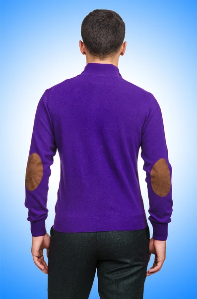 Male sweater against the gradient — Stock Photo, Image