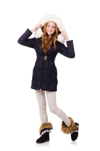 Pretty girl in warm clothes Royalty Free Stock Photos
