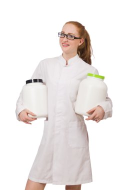 Young female doctor clipart