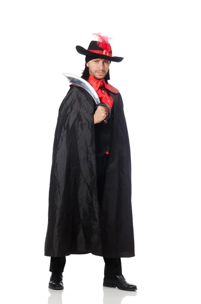 Giovane in cappotto di carnevale — Foto Stock