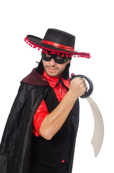 Jeune homme en manteau de carnaval — Photo