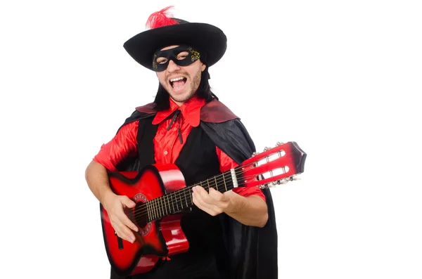 Jeune homme en manteau de carnaval — Photo