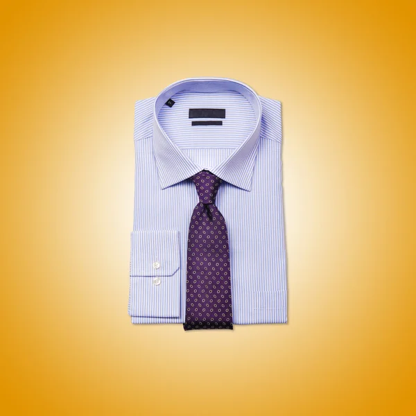 Nice male shirt against the gradient — Stock Photo, Image