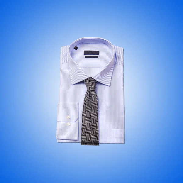 Nice male shirt against the gradient — Stock Photo, Image