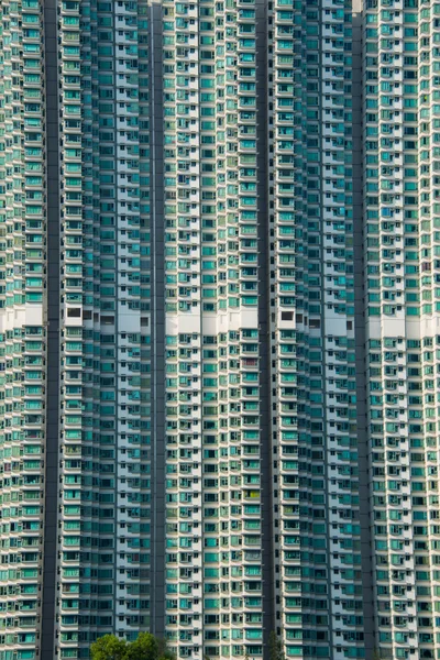 Edificio residencial de densidad Hign en Hong Kong — Foto de Stock