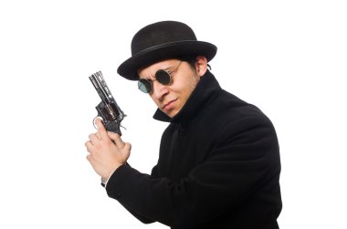 Silahlı genç adam beyazları soyutladı.