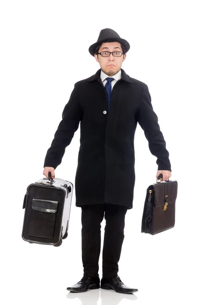 Young man holding bags — Stock Photo, Image