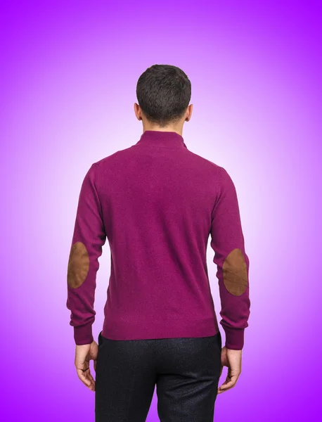 Male sweater against the gradient — Stock Photo, Image