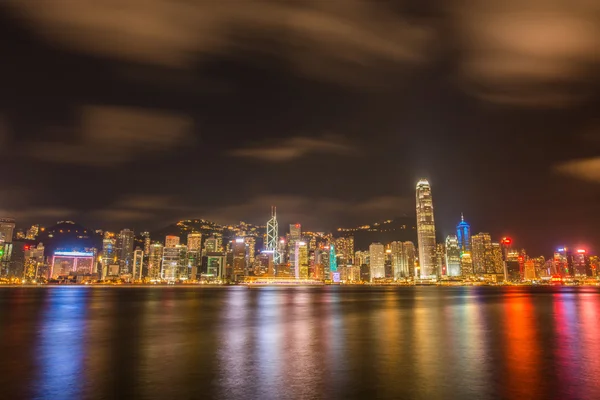 Vista de Hong Kong durante el atardecer —  Fotos de Stock