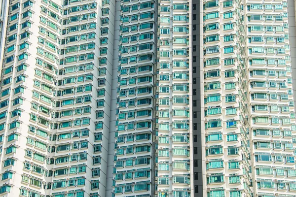 Edifício residencial de densidade Hign em Hong Kong — Fotografia de Stock