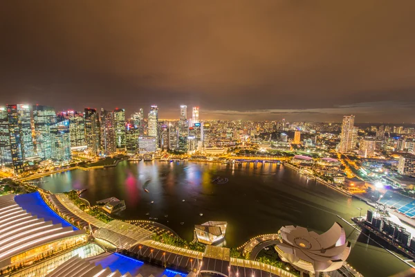 Panorama di Singapore skyline centro — Foto Stock