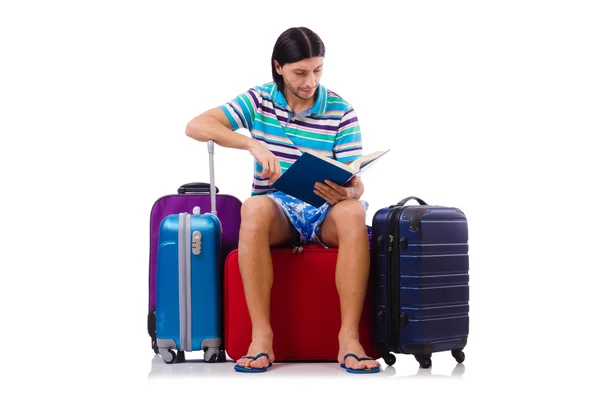 Tourist with bags — Stock Photo, Image
