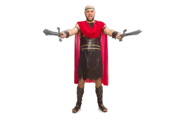 Gladiator mit Schwertern — Stockfoto