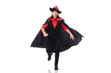 Karnaval montlu genç adam